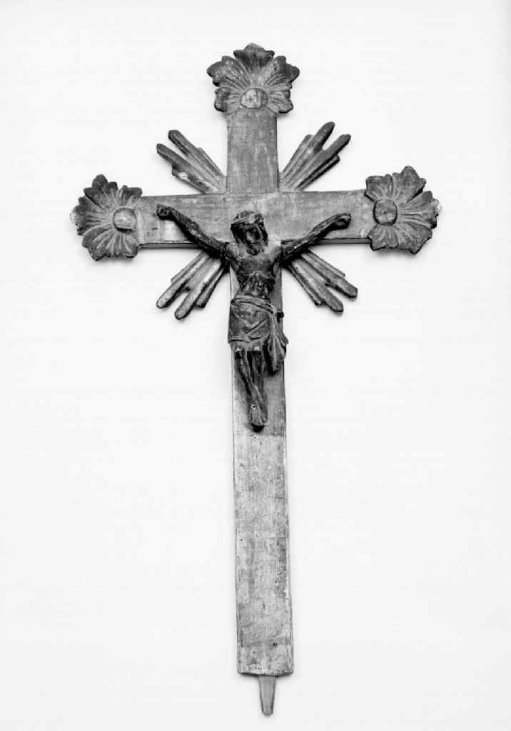 Cristo crocifisso (croce d'altare) - produzione senese (sec. XIX)