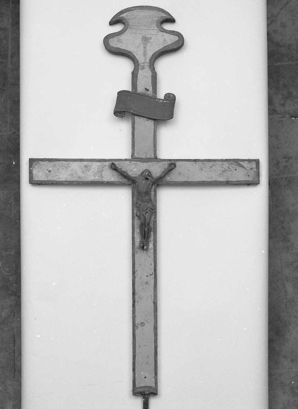 Cristo crocifisso (croce d'altare) - produzione senese (ultimo quarto sec. XIX)
