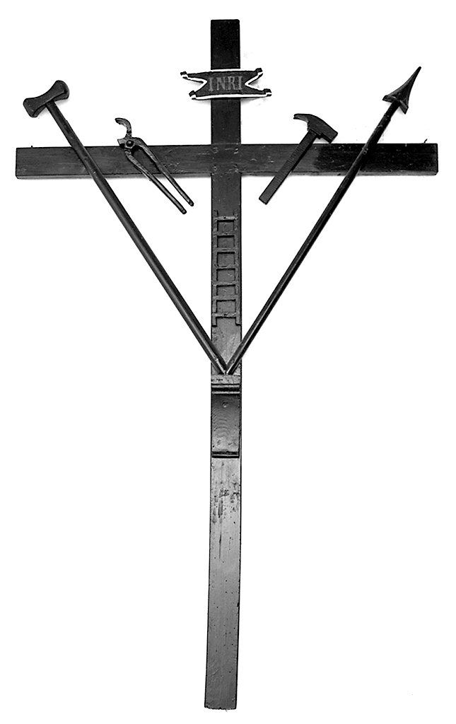 croce penitenziale - bottega italiana (sec. XIX)