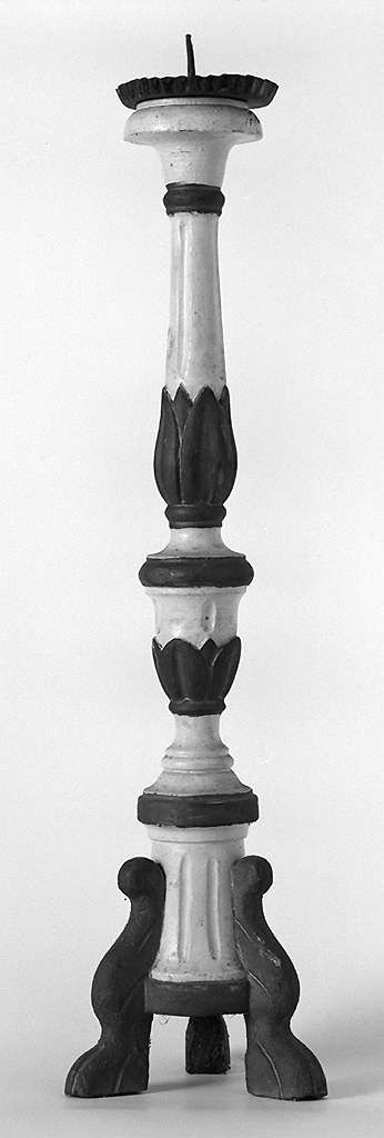 motivi decorativi vegetali (candeliere d'altare, serie) - bottega toscana (prima metà sec. XIX)
