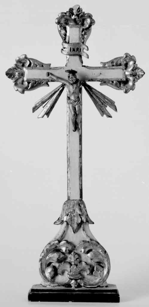 Cristo crocifisso (croce da tavolo) - bottega senese (prima metà sec. XIX)