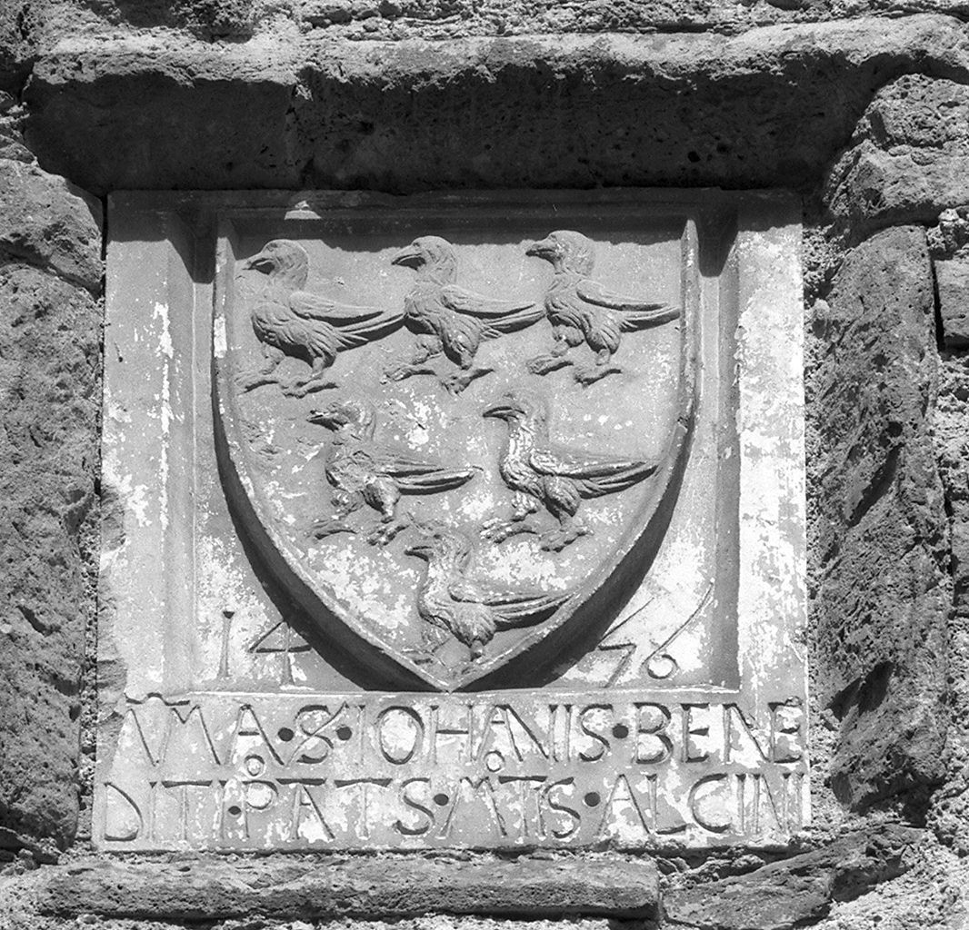 stemma gentilizio (lapide) - bottega toscana (sec. XV)