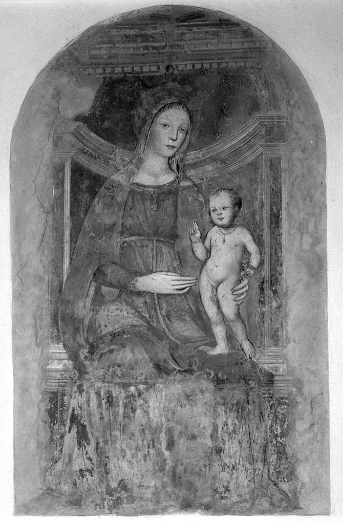 Madonna con Bambino (dipinto) di Pacchiarotti Giacomo (cerchia) (primo quarto sec. XVI)