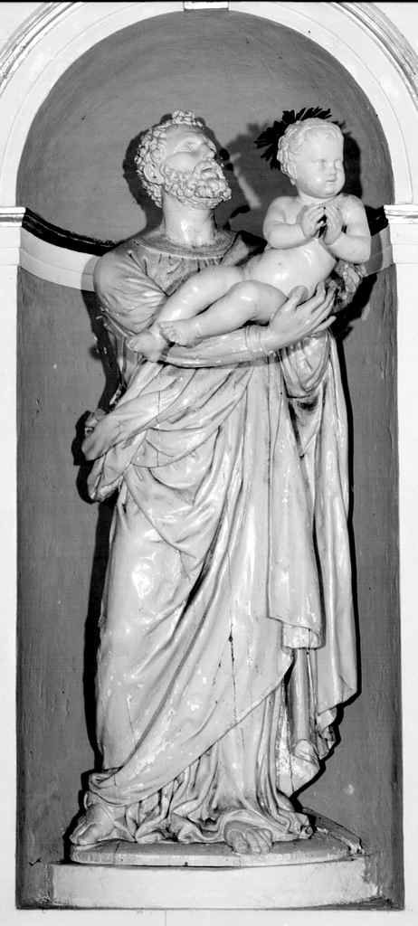 San Giuseppe e Gesù Bambino (statua) di Manetti Antonio (metà sec. XIX)