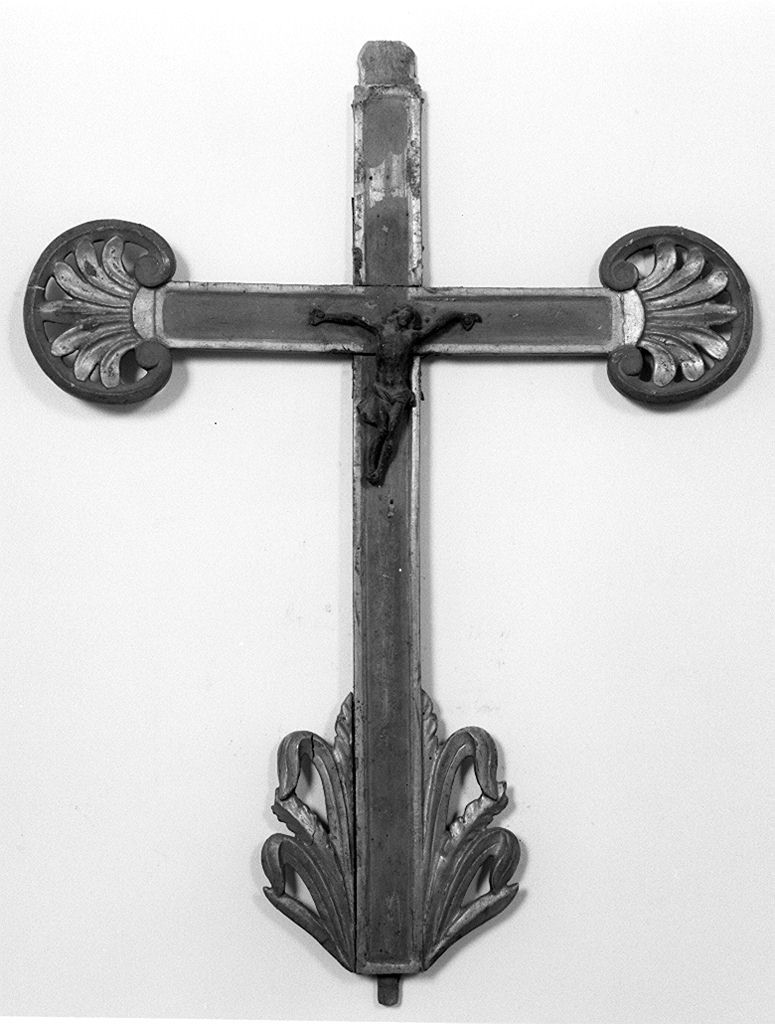 Cristo crocifisso (croce d'altare, frammento) - bottega toscana (sec. XIX)