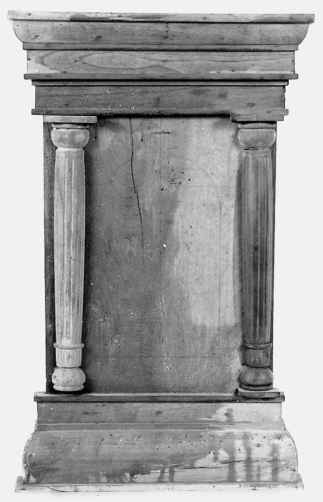 tabernacolo - a frontale architettonico - bottega senese (seconda metà sec. XIX)
