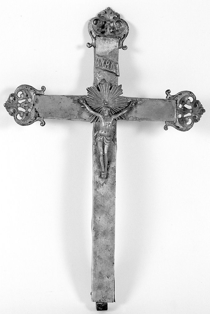 Cristo crocifisso (croce d'altare, frammento) - bottega italiana (sec. XIX)
