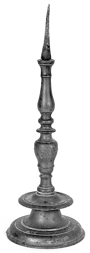 candeliere d'altare, elemento d'insieme - bottega toscana (prima metà sec. XVIII)