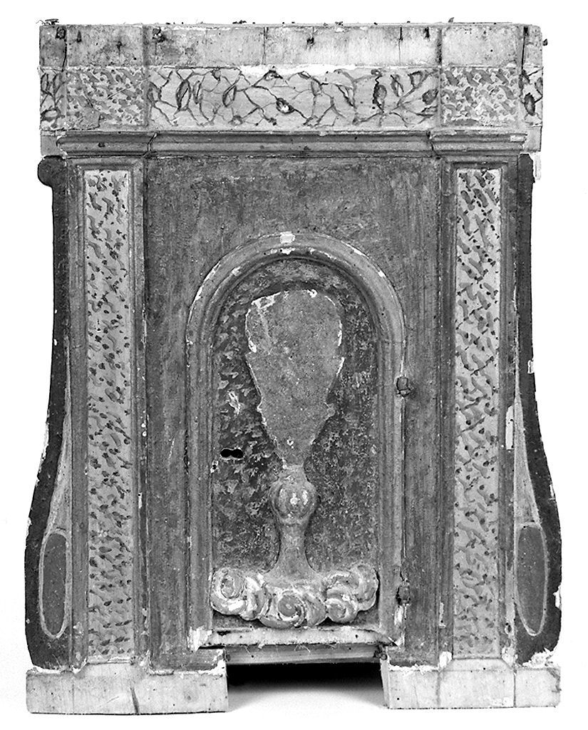 tabernacolo - a frontale architettonico - bottega toscana (prima metà sec. XIX)