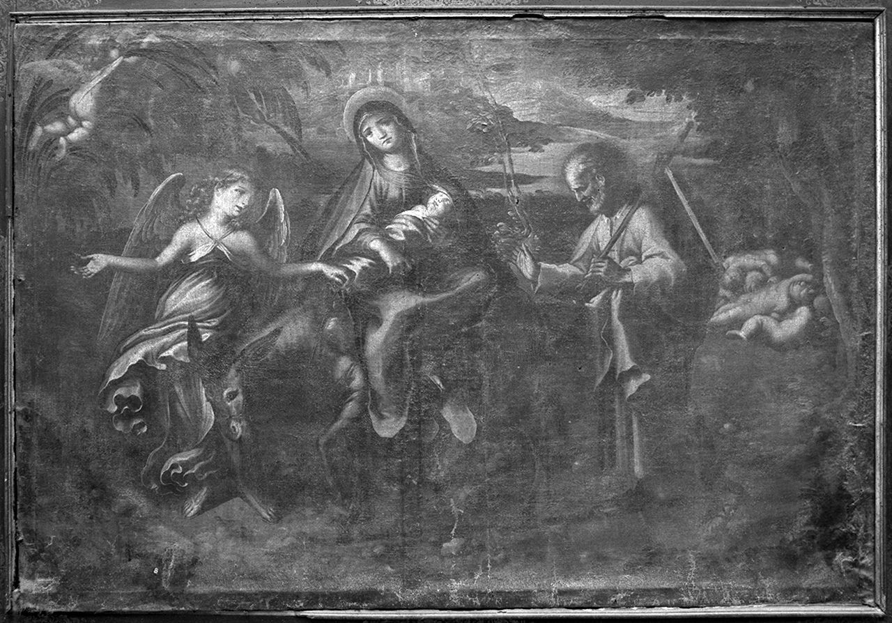 fuga in Egitto (dipinto) di Nasini Francesco (sec. XVII)