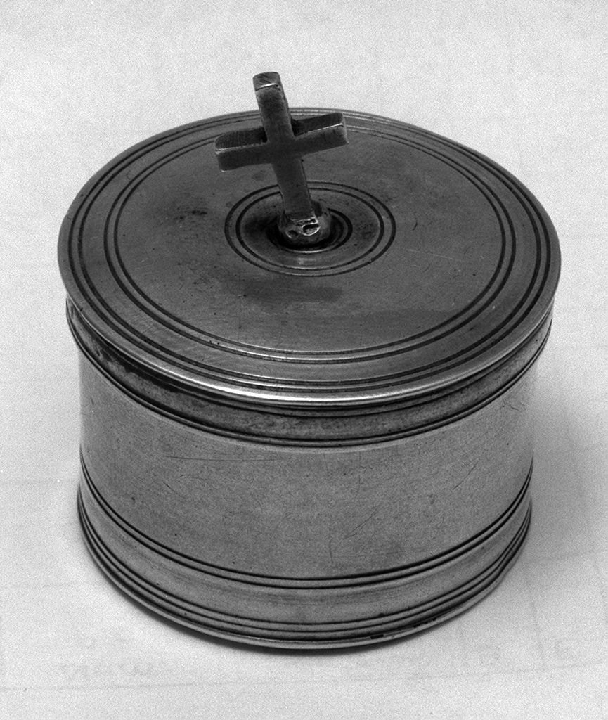 scatola per ostie - bottega toscana (sec. XIX)
