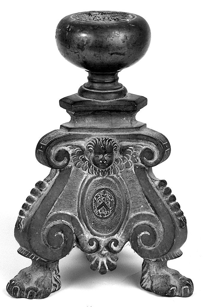 candeliere d'altare, frammento - bottega toscana (sec. XVII)