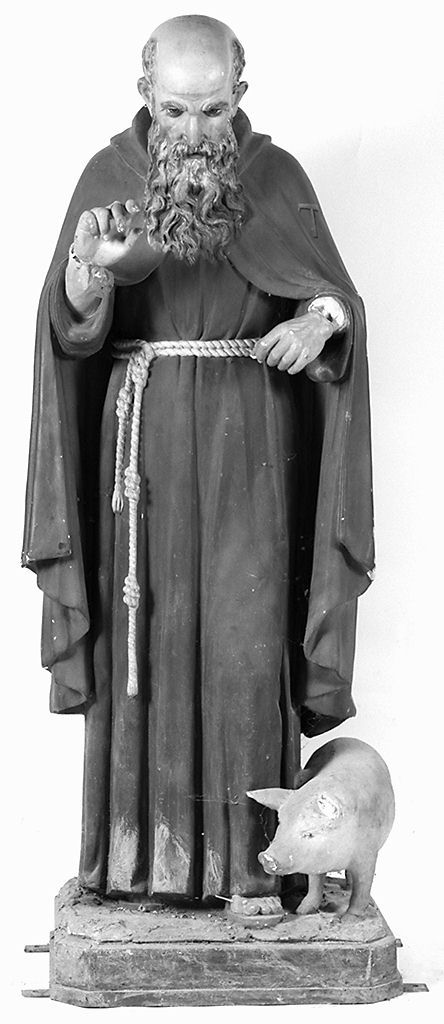 Sant'Antonio Abate (statua) - bottega toscana (sec. XIX)