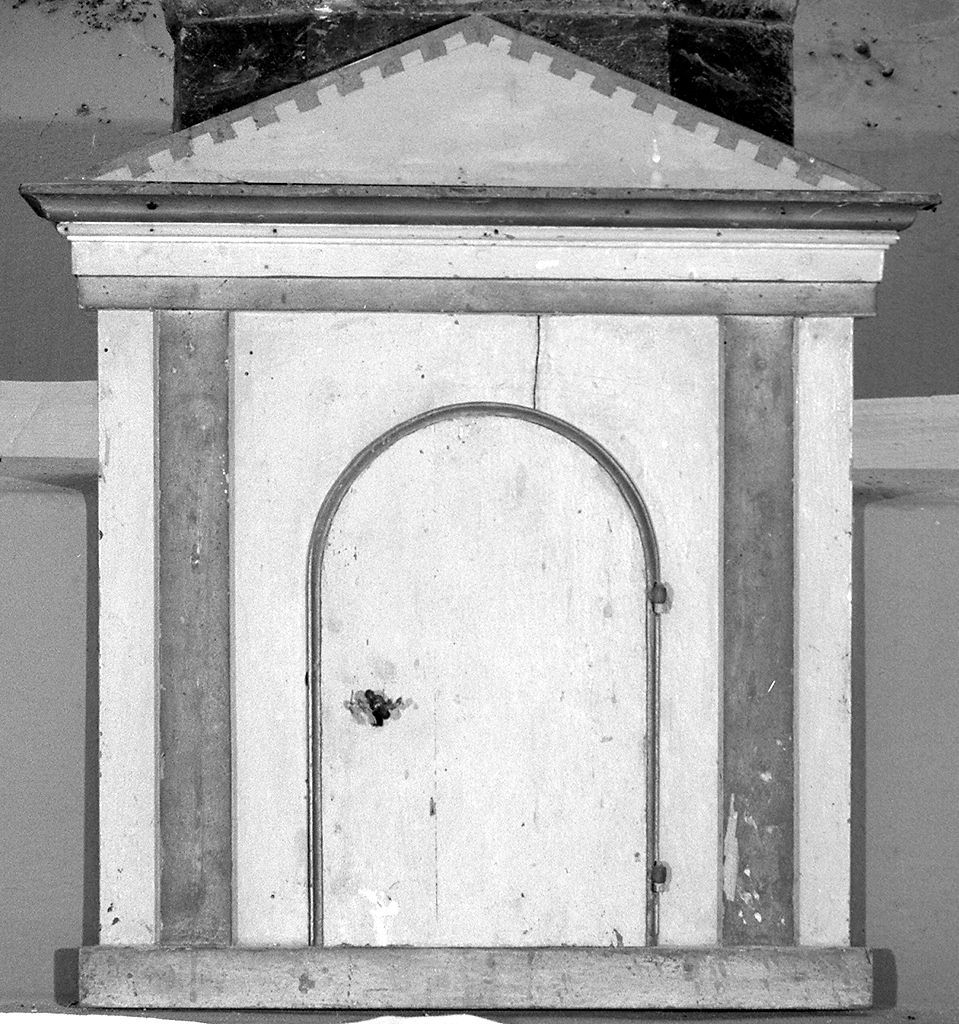 tabernacolo - a frontale architettonico - produzione toscana (sec. XIX)