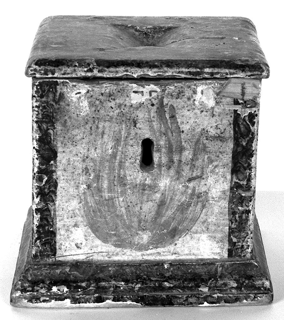 simbolo eucaristico (cassetta per elemosine) - produzione toscana (sec. XIX)
