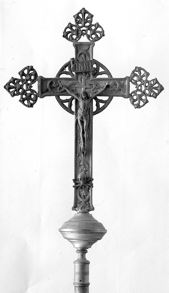 Cristo crocifisso (croce processionale, elemento d'insieme) - bottega toscana (primo quarto sec. XX)