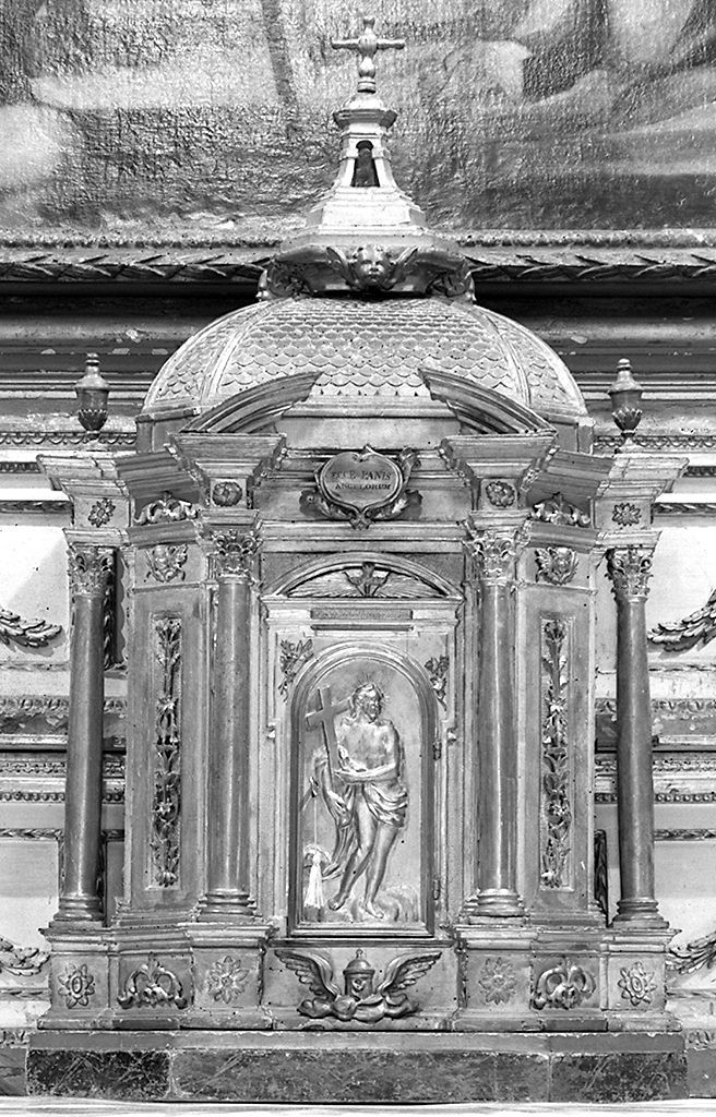Cristo risorto (tabernacolo - a tempietto) di Manetti Antonio (sec. XIX)
