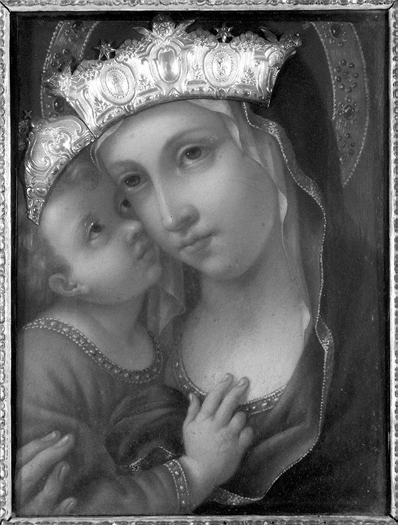 Madonna del Refugio, Madonna con Bambino (dipinto) - ambito senese (secc. XVIII/ XIX)