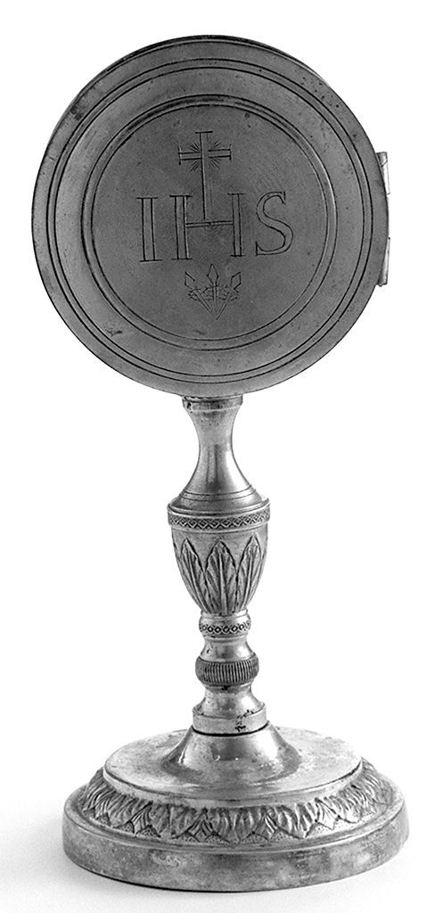 monogramma cristologico (teca eucaristica) - bottega toscana (metà sec. XIX)