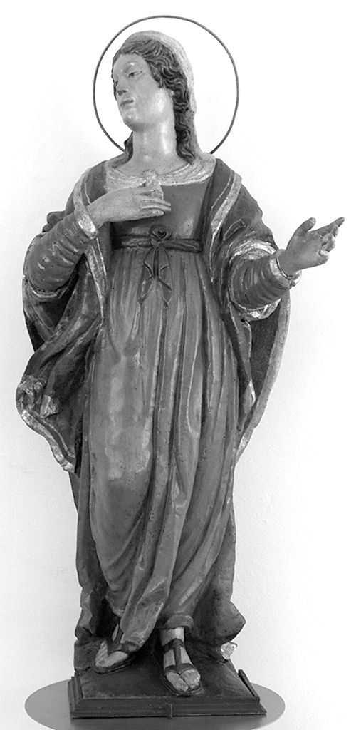 Madonna annunciata (statua) - ambito senese (seconda metà sec. XVI)