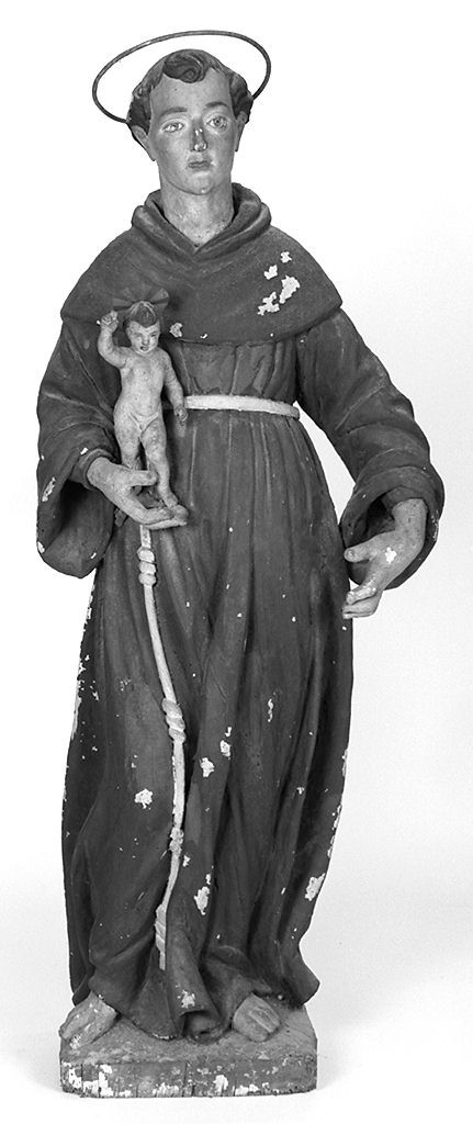 Sant'Antonio da Padova con il bambino (statua) - ambito toscano (seconda metà sec. XVII)