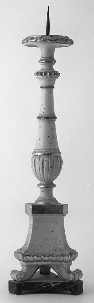 candeliere d'altare, elemento d'insieme - bottega toscana (primo quarto sec. XIX)