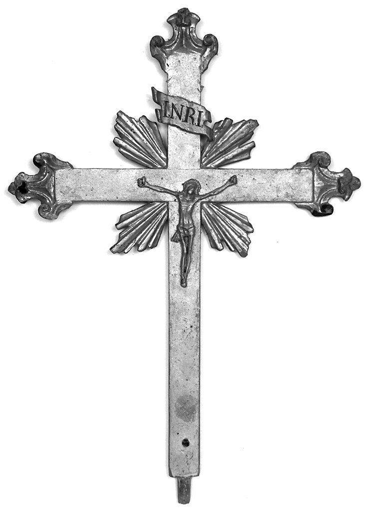 Cristo crocifisso (croce d'altare, frammento) - bottega toscana (sec. XVIII)