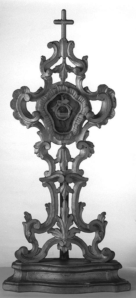 motivi decorativi geometrici a losanga (reliquiario - a ostensorio, serie) - bottega toscana (prima metà sec. XVIII)