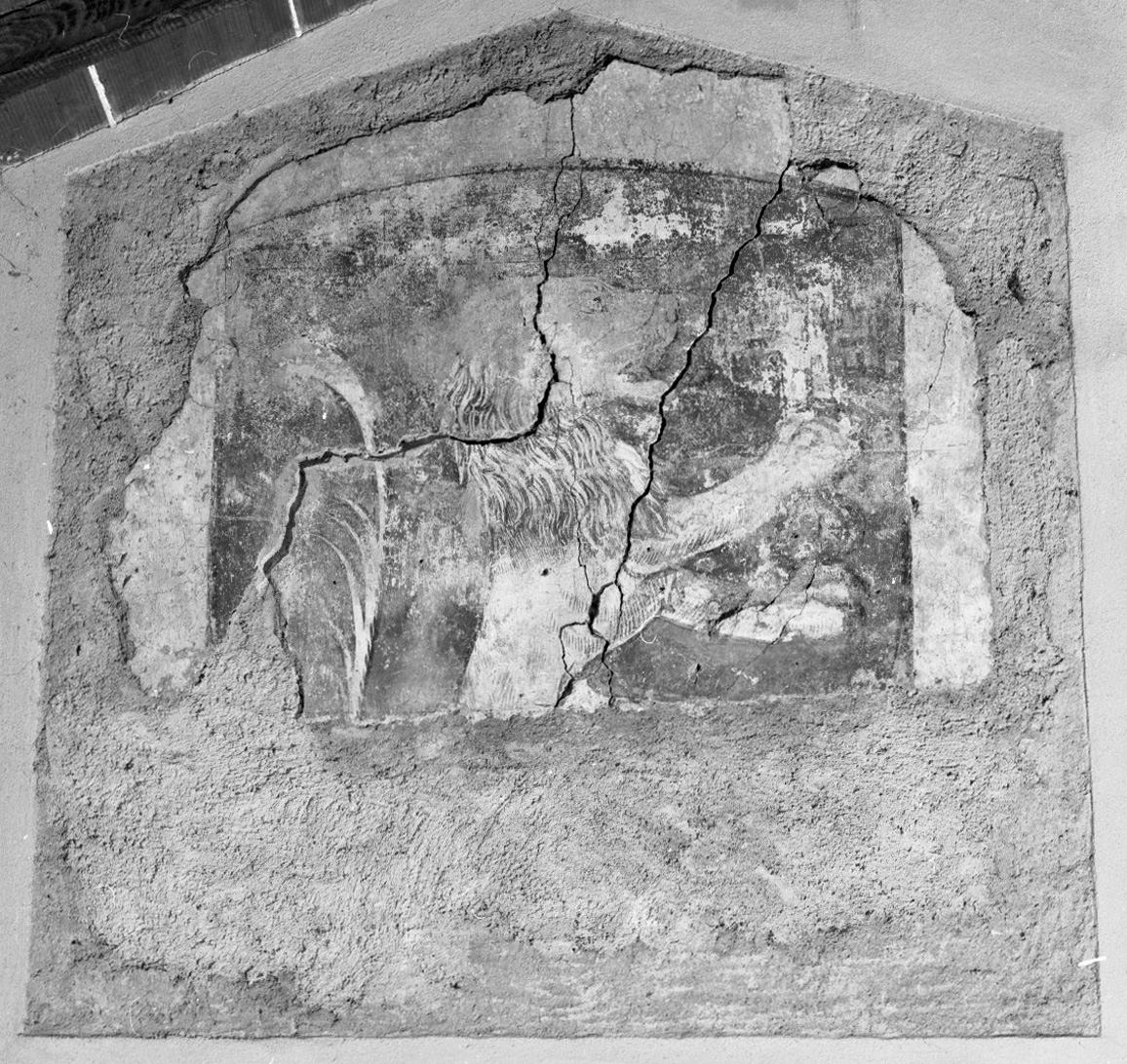 leone rampante (dipinto) - ambito toscano (sec. XV)
