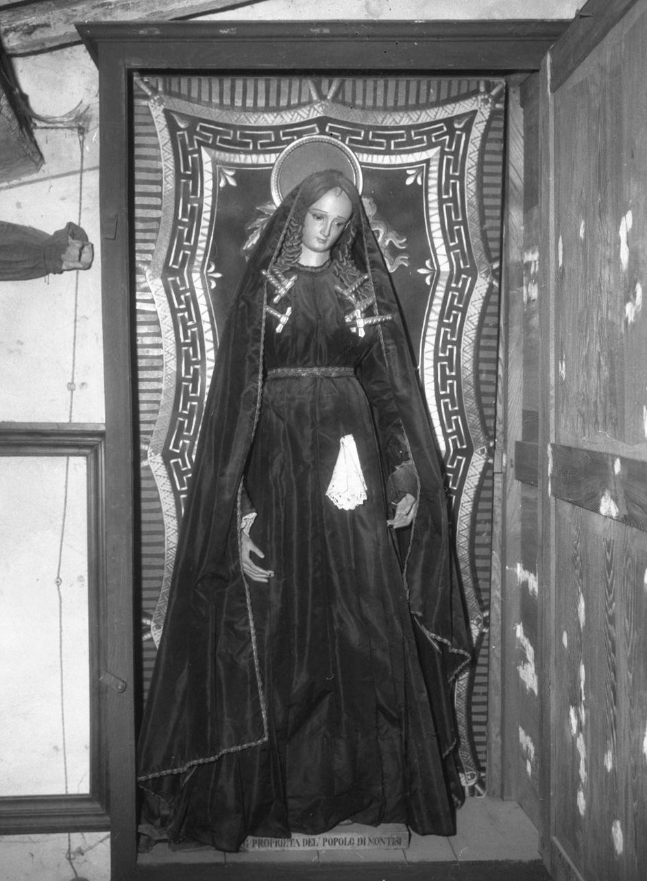Madonna trafitta da sette spade (statua) - bottega toscana (fine/inizio secc. XVIII/ XIX)