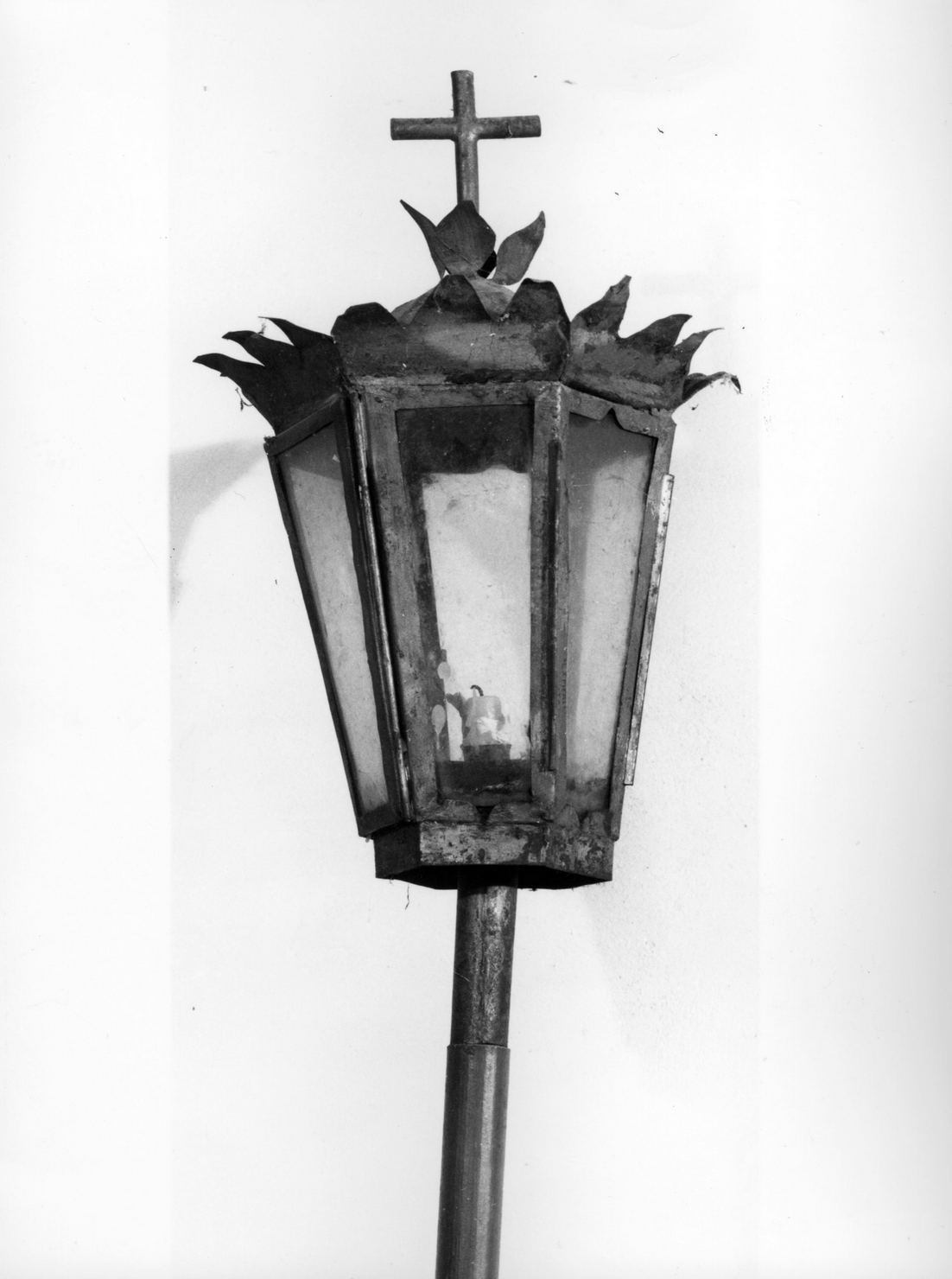 lanterna processionale, serie - bottega senese (sec. XVIII)