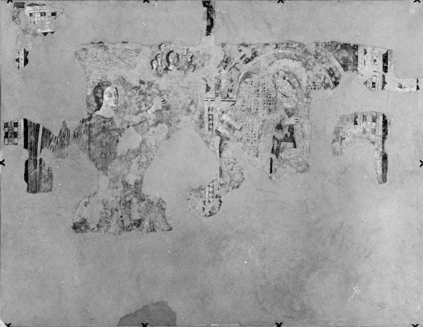 Annunciazione (dipinto, frammento) - ambito umbro (prima metà sec. XIV)