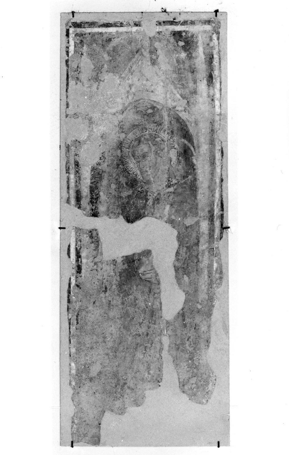 Cristo (dipinto, frammento) - ambito umbro (metà sec. XIV)