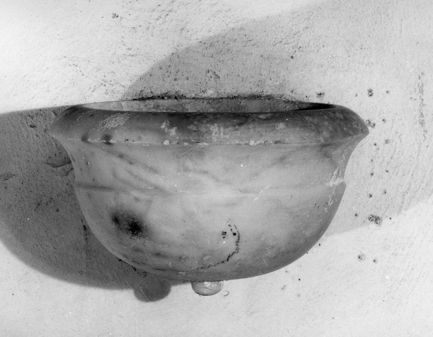 acquasantiera da parete, opera isolata - bottega senese (sec. XIX)