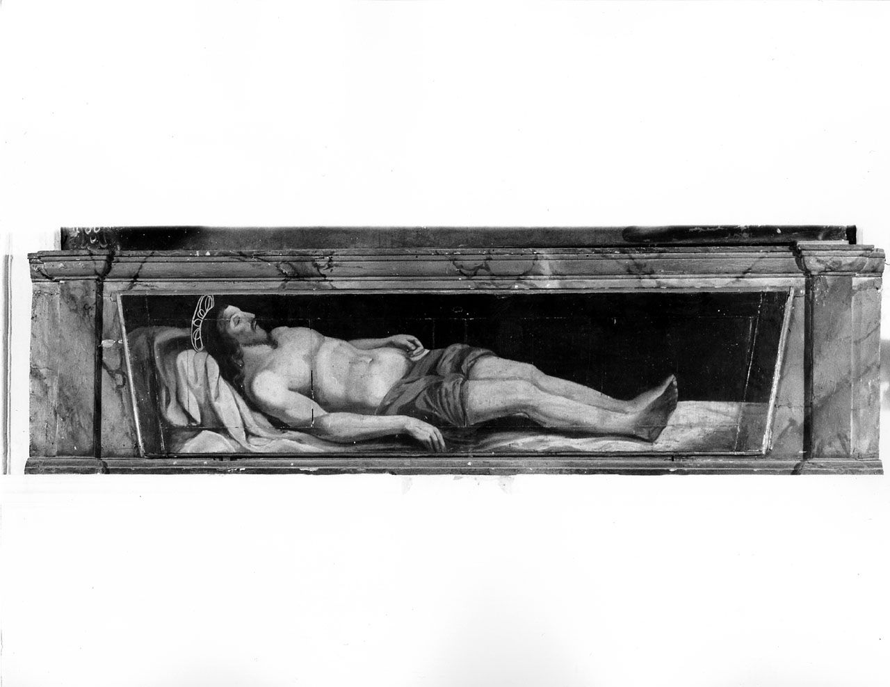 Cristo morto (gradino d'altare) di Feliciati Francesco (prima metà sec. XVIII)