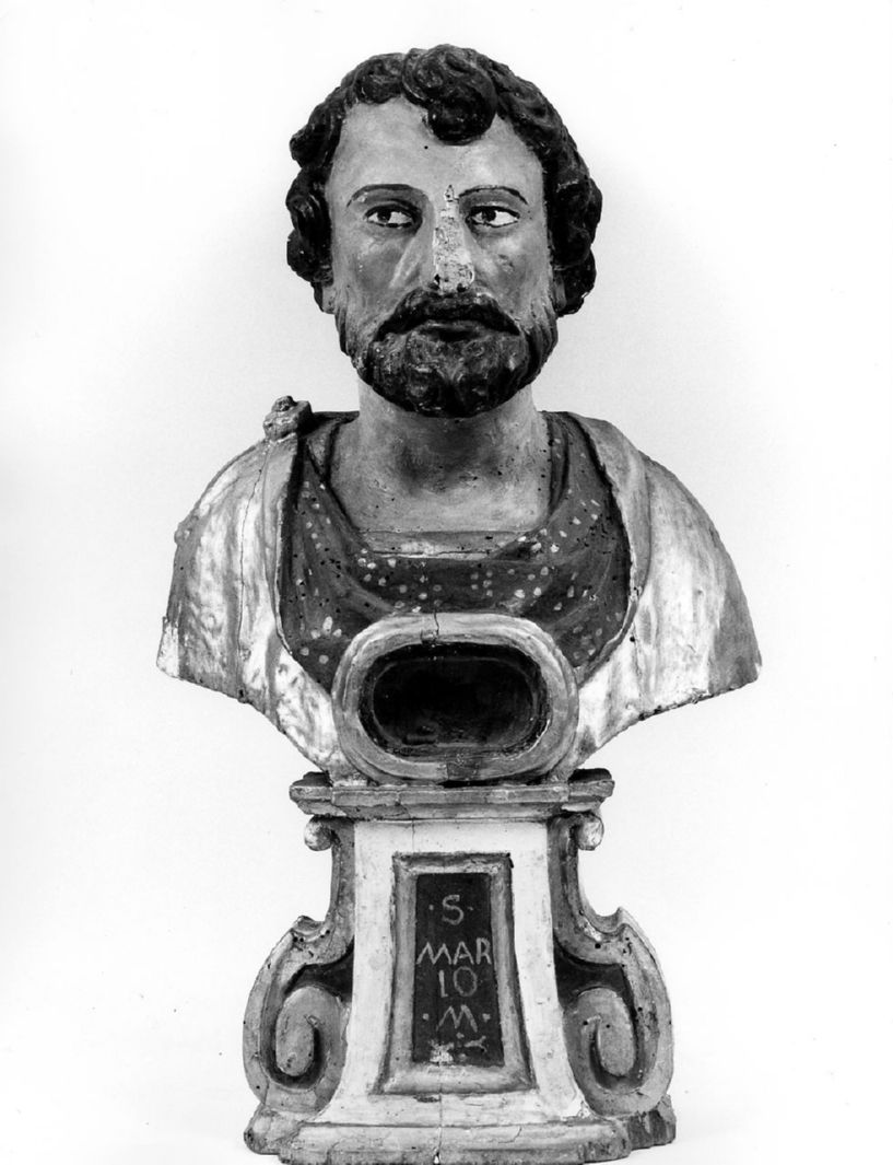 San Mario martire (reliquiario - a busto) - ambito senese (secc. XVII/ XVIII)