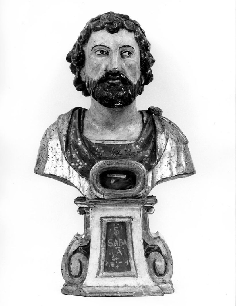 San Saba (reliquiario - a busto) - ambito senese (secc. XVII/ XVIII)