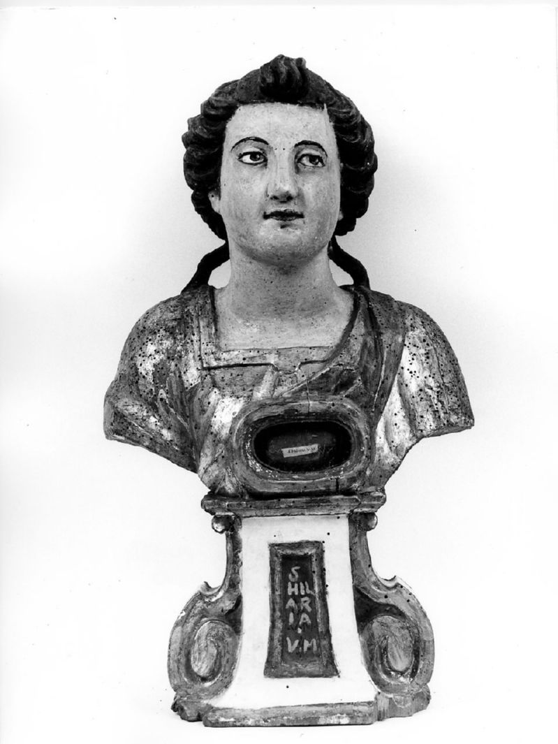 Sant'Ilaria martire (reliquiario - a busto) - ambito senese (secc. XVII/ XVIII)