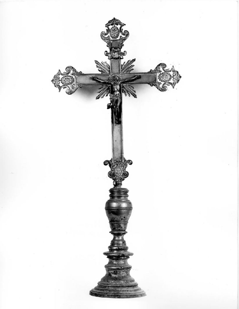 Cristo crocifisso (croce d'altare) - bottega toscana (sec. XIX)