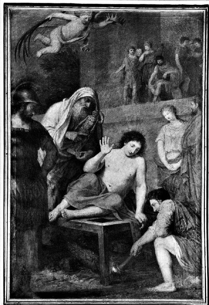 martirio di San Lorenzo (dipinto) - ambito senese (sec. XVIII)