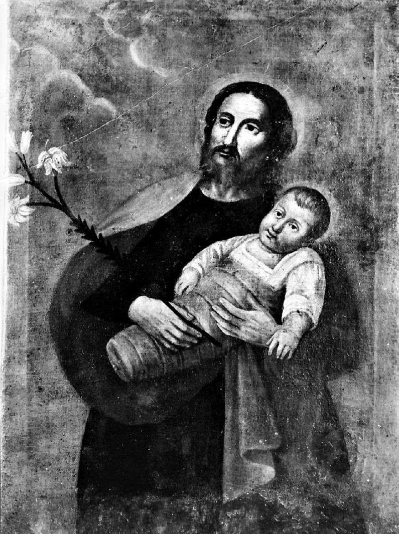 San Giuseppe e Gesù Bambino (dipinto) - ambito senese (sec. XVIII)