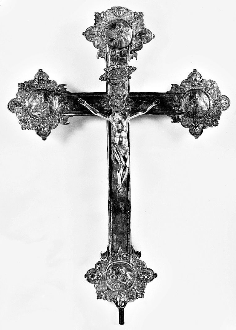 croce d'altare - bottega senese (sec. XVII)