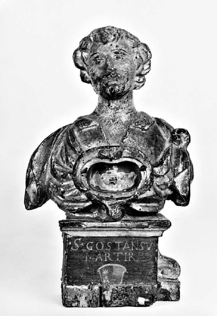 Sant'Agostino (reliquiario - a busto) - bottega toscana (prima metà sec. XVII)