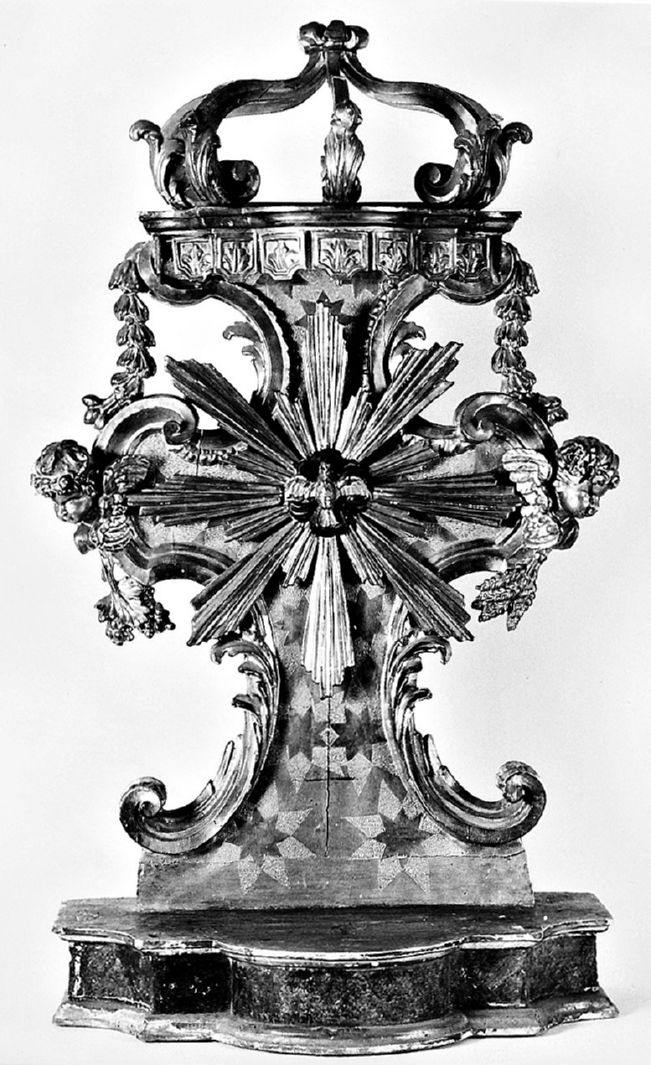 colomba dello Spirito Santo (tronetto per esposizione eucaristica) - bottega toscana (seconda metà sec. XVIII)