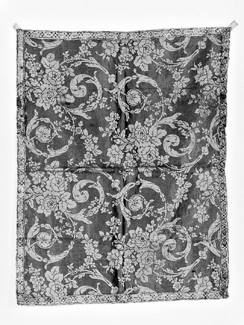 motivi decorativi floreali (cortina) - manifattura italiana (seconda metà sec. XIX)