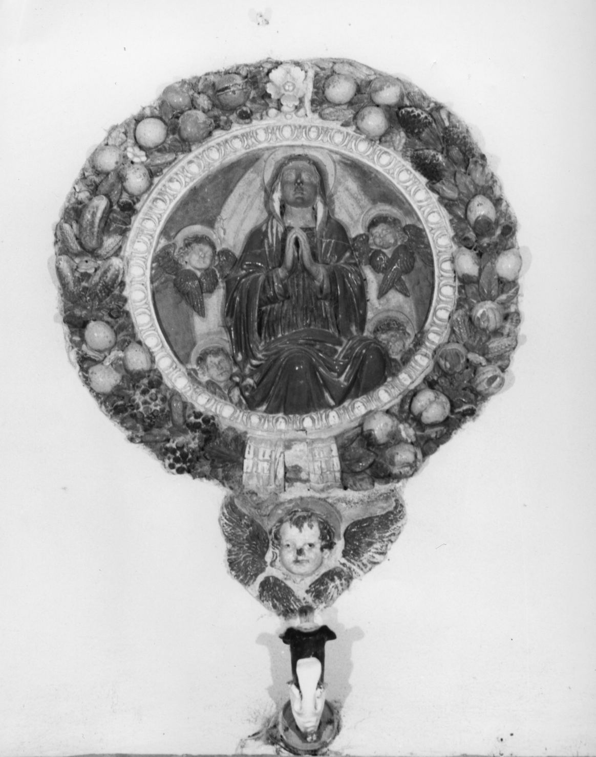 Madonna Assunta con angeli (rilievo) - manifattura fiorentina (seconda metà sec. XV)
