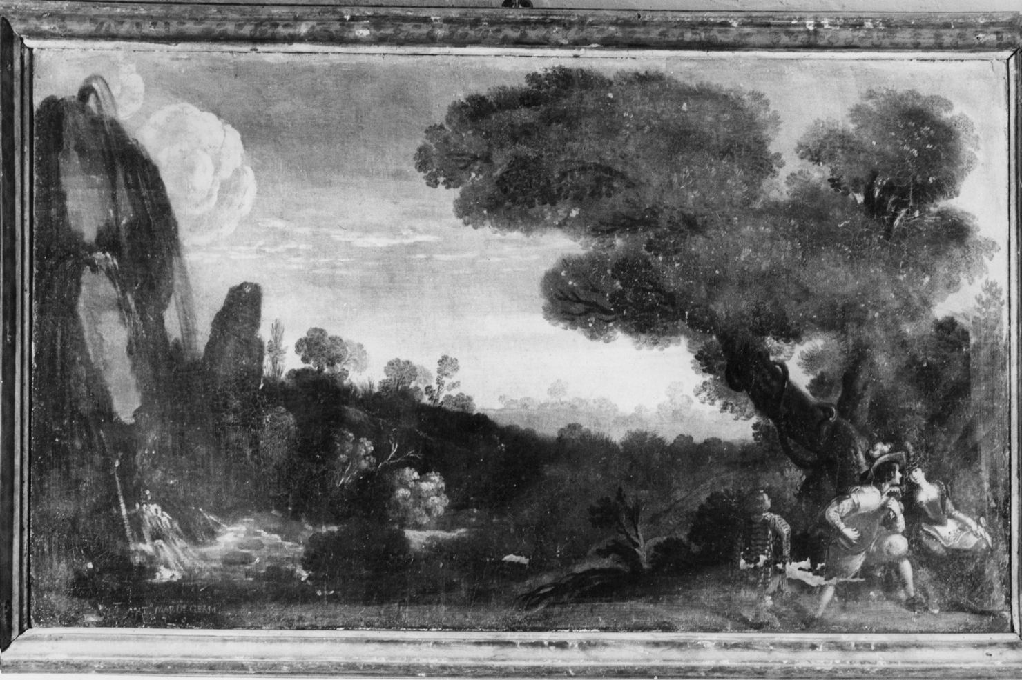 paesaggio (dipinto, opera isolata) - ambito Italia settentrionale (sec. XVIII)