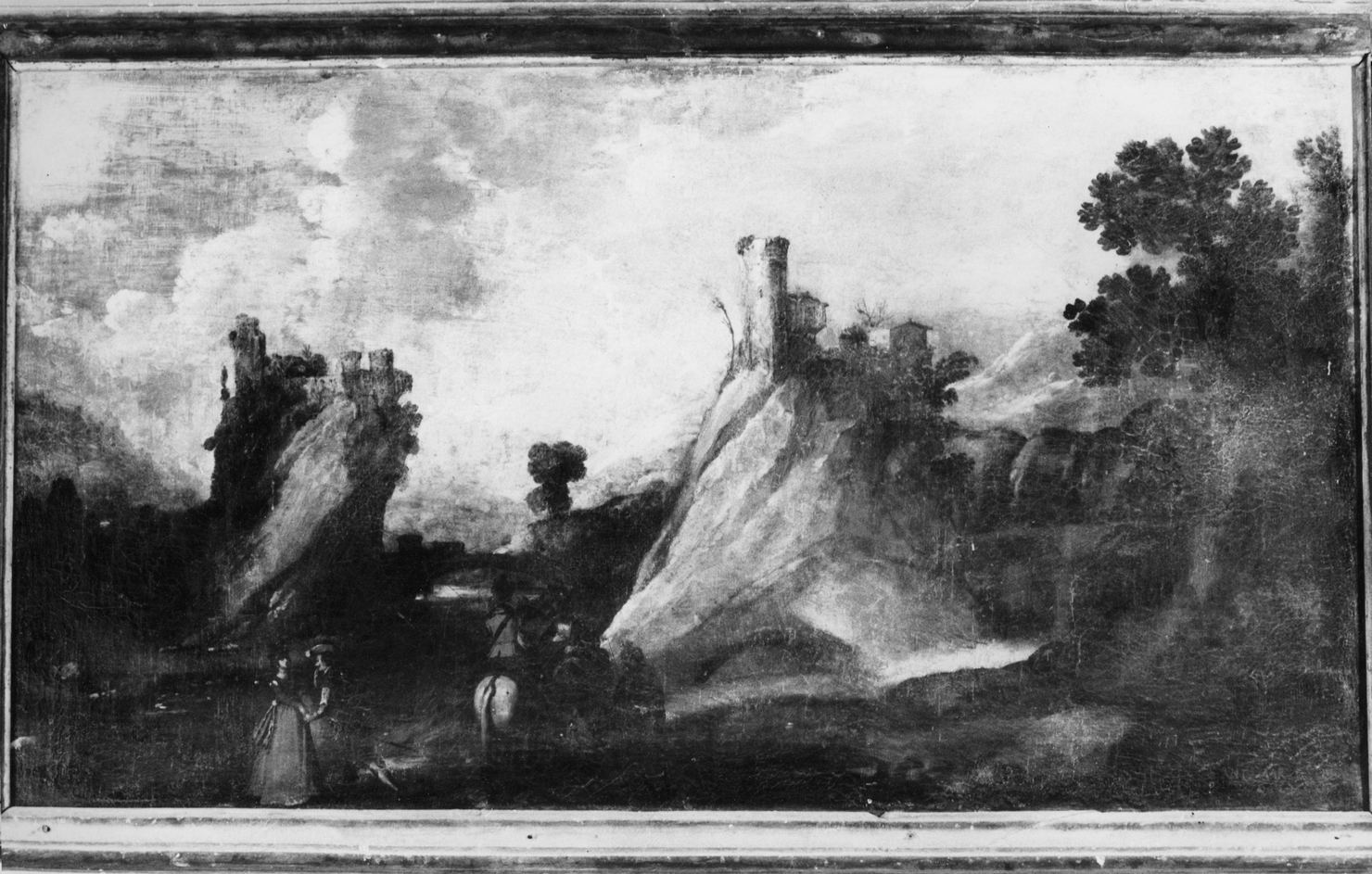 castello (dipinto, opera isolata) - ambito Italia settentrionale (sec. XVIII)