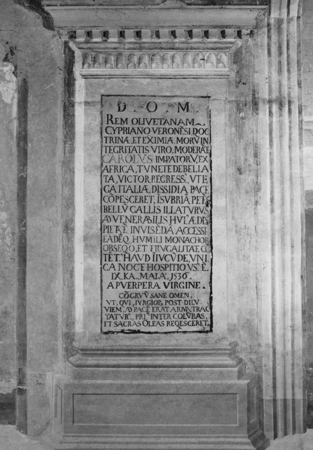 iscrizione (dipinto, elemento d'insieme) - ambito toscano (sec. XVI)