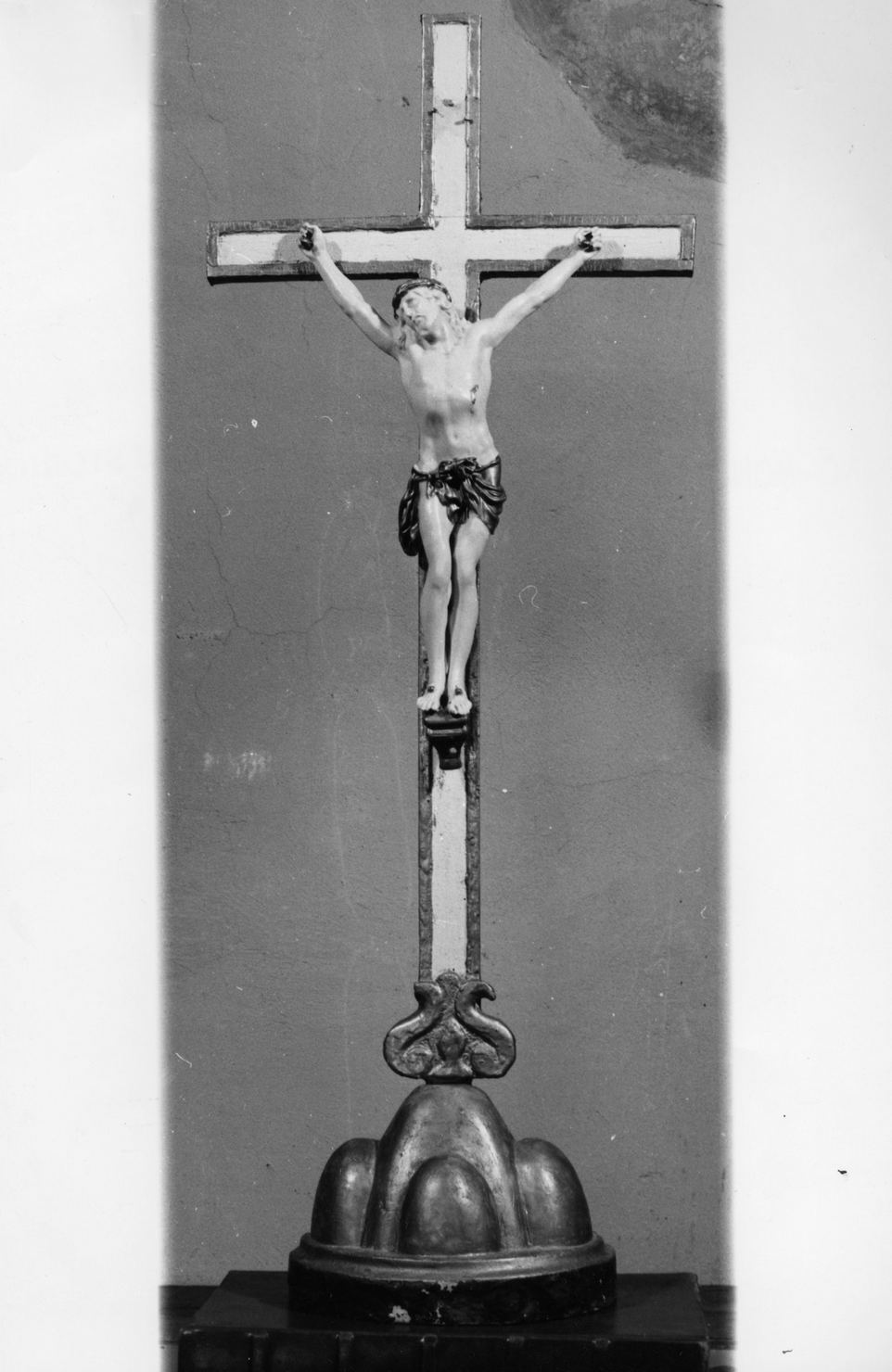 Cristo crocifisso (croce da tavolo) - bottega senese (sec. XIX)